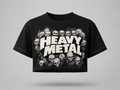 POLERA CROP HEAVY METAL