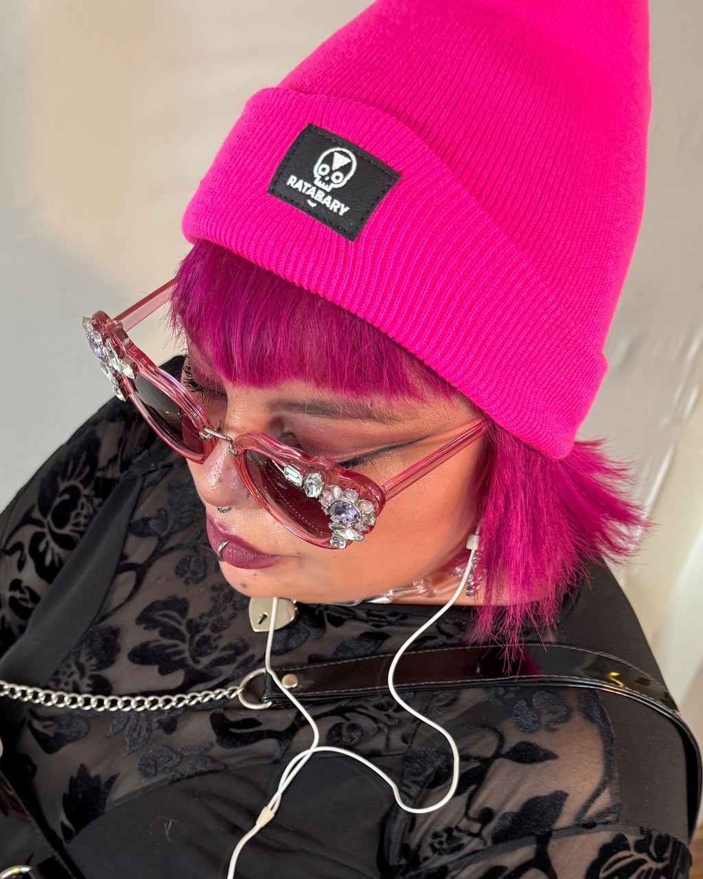GORRO BEANIE FÚCSIA NEÓN