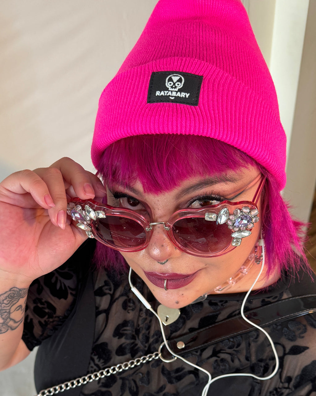 GORRO BEANIE FÚCSIA NEÓN
