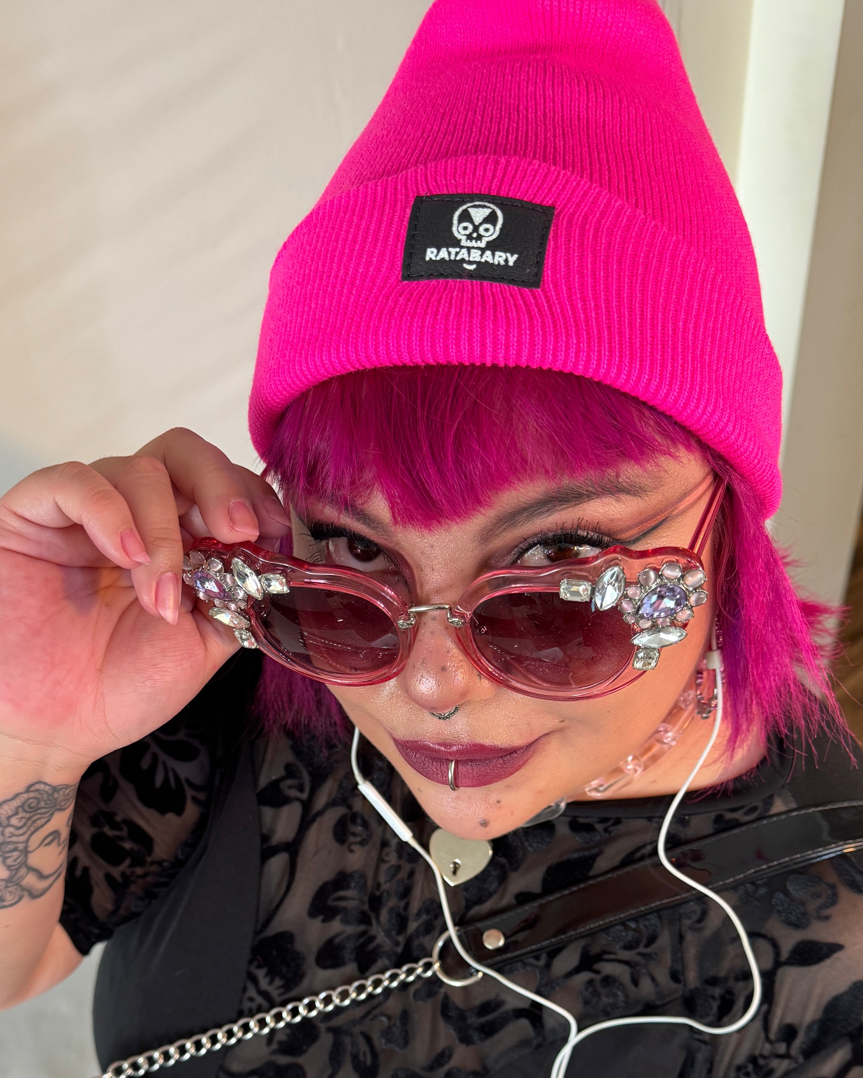 GORRO BEANIE FÚCSIA NEÓN
